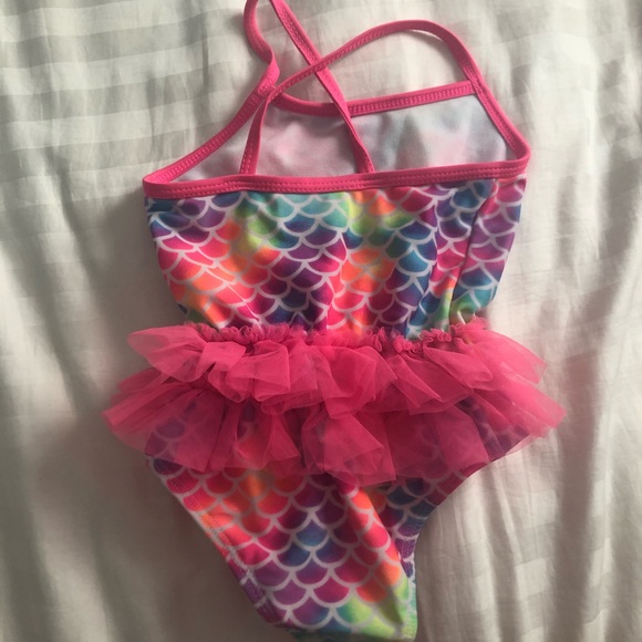 Pink tutu mermaid bathing suit - Picture 3 of 3